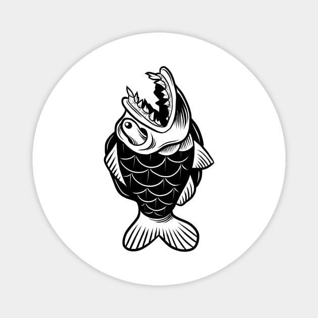 Piranha Magnet by Adorline